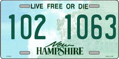 NH license plate 1021063