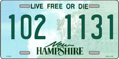 NH license plate 1021131