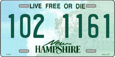 NH license plate 1021161