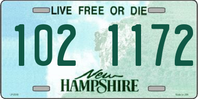 NH license plate 1021172