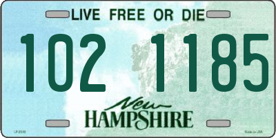 NH license plate 1021185