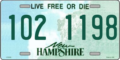 NH license plate 1021198