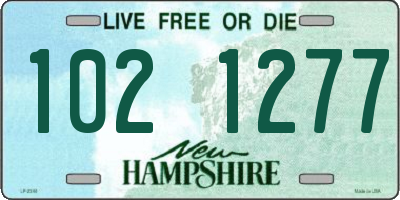 NH license plate 1021277