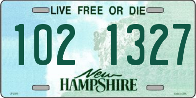 NH license plate 1021327