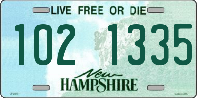 NH license plate 1021335