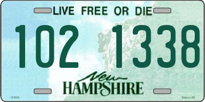 NH license plate 1021338