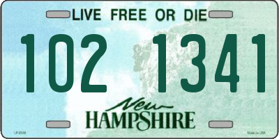 NH license plate 1021341