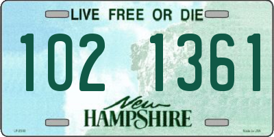NH license plate 1021361