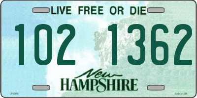 NH license plate 1021362