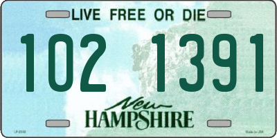 NH license plate 1021391