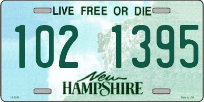 NH license plate 1021395