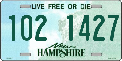 NH license plate 1021427