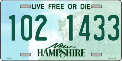 NH license plate 1021433
