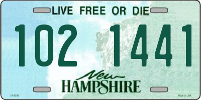 NH license plate 1021441