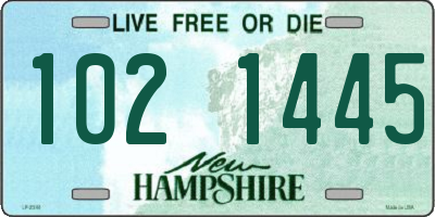 NH license plate 1021445