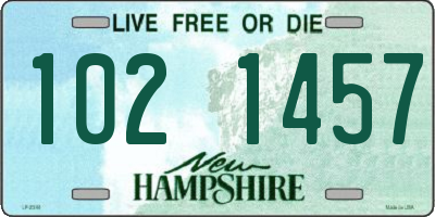 NH license plate 1021457