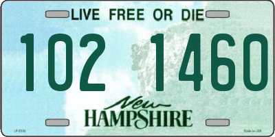 NH license plate 1021460