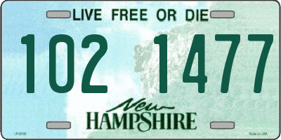 NH license plate 1021477