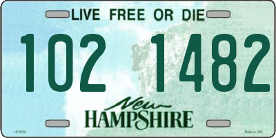 NH license plate 1021482