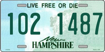 NH license plate 1021487
