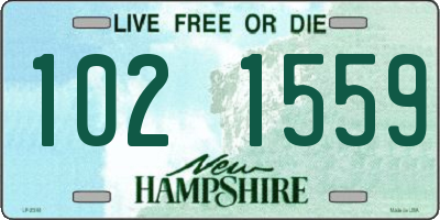 NH license plate 1021559