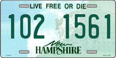 NH license plate 1021561