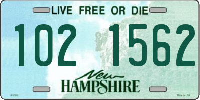 NH license plate 1021562
