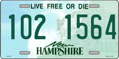 NH license plate 1021564