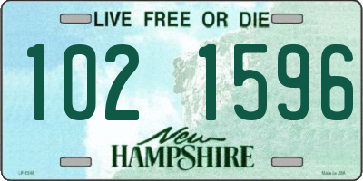 NH license plate 1021596