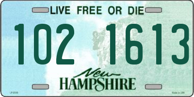 NH license plate 1021613