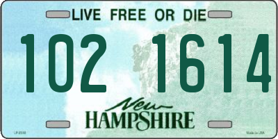 NH license plate 1021614