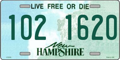 NH license plate 1021620