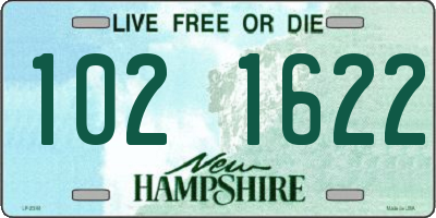 NH license plate 1021622