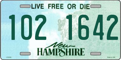 NH license plate 1021642