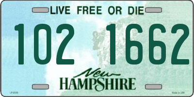 NH license plate 1021662