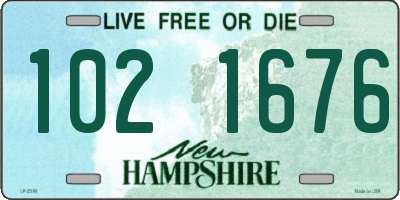 NH license plate 1021676