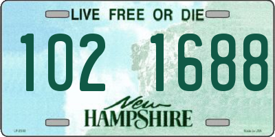 NH license plate 1021688