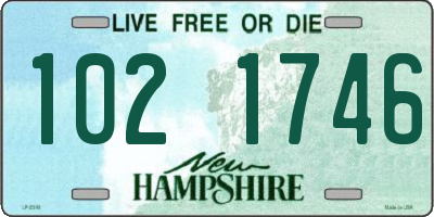 NH license plate 1021746