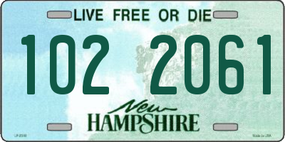 NH license plate 1022061