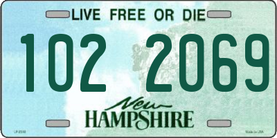 NH license plate 1022069