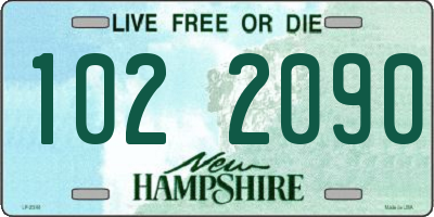 NH license plate 1022090