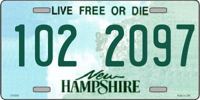 NH license plate 1022097