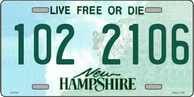 NH license plate 1022106