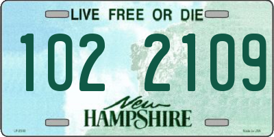 NH license plate 1022109