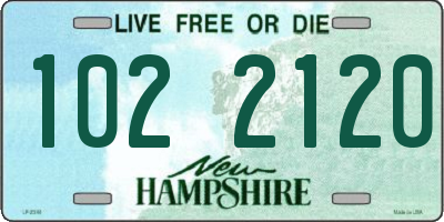 NH license plate 1022120