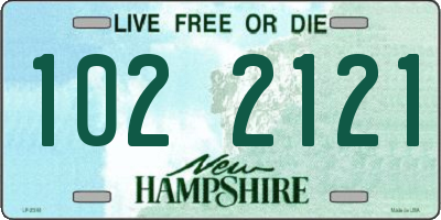 NH license plate 1022121