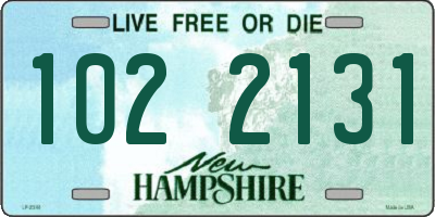 NH license plate 1022131