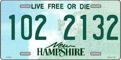 NH license plate 1022132