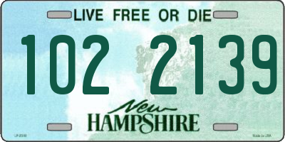 NH license plate 1022139