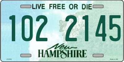 NH license plate 1022145